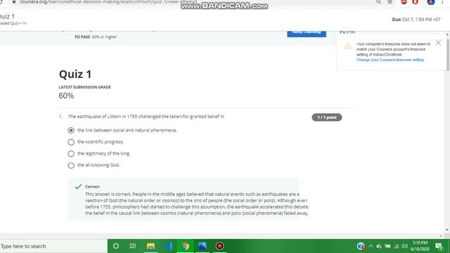 Unethical decision making in organizations week 1 quiz answer 2020 || weekly quiz answer unethical смотреть онлайн