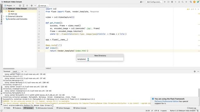 Live Webcam Streaming on the Browser | Automate Everything with Python смотреть онлайн