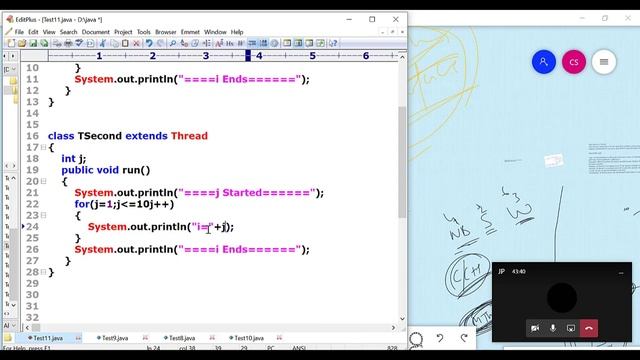 Lecture 20: Multithreading in JAVA, Thread Class, Runnable Interface, Life Cycle of a Thread. смотреть онлайн