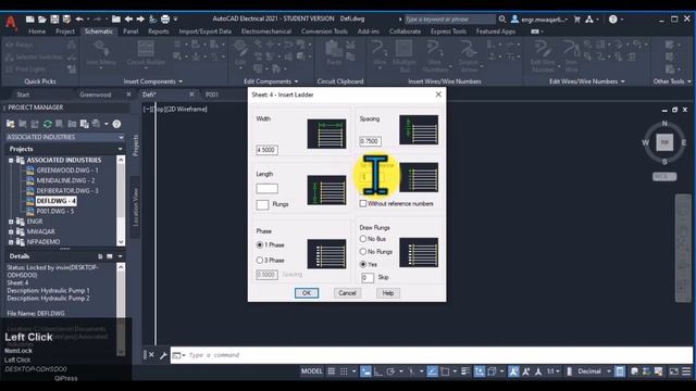 AutoCAD Electrical Tutorial 4.10: Step-by-Step guide to Ladder Insertion in Drawings смотреть онлайн