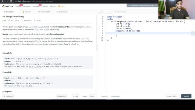Merge Sorted Array смотреть онлайн