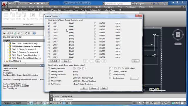 17. Recap 7 Project Wide Utilities | AutoCAD Electrical Engineering смотреть онлайн