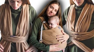 Намотка слинга "Крест под карманом" Как надеть трикотажный слинг-шарф Love&Carry