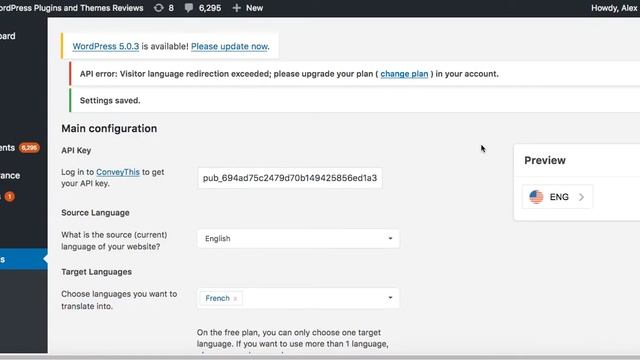 Lesson 4. Advanced Customization of WordPress Plugin. Learn All Features of ConveyThis for WordPres смотреть онлайн