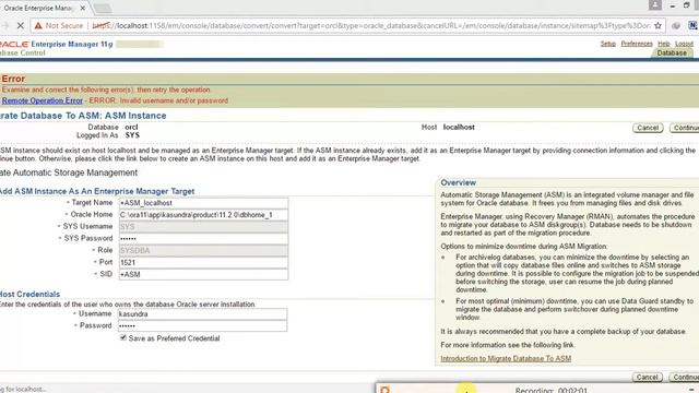 Migrate To ASM In Oracle 11g смотреть онлайн