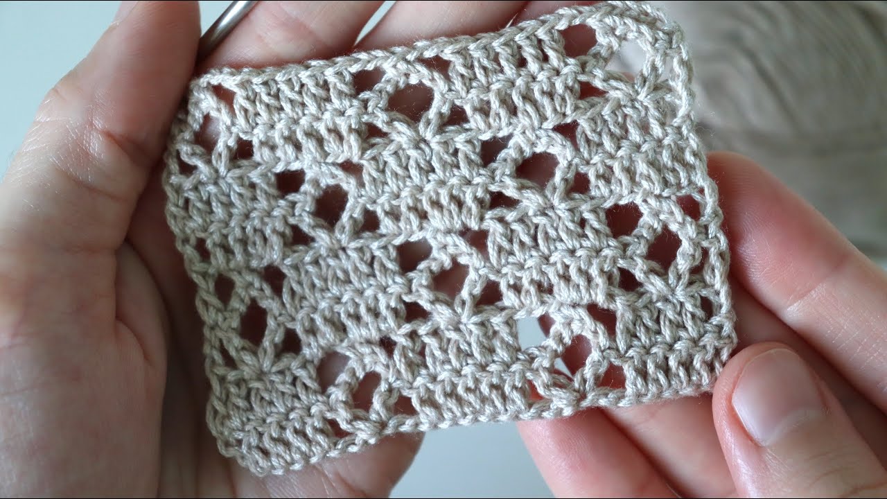 Узор крючком РОМБИКИ смотреть онлайн