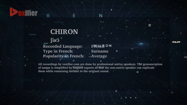 How to Pronunce Chiron in French - Voxifier.com смотреть онлайн
