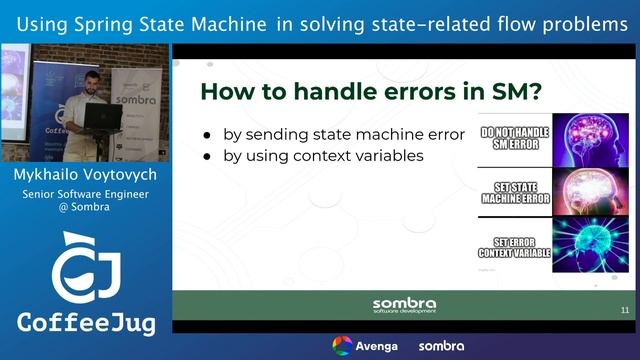Using Spring State Machine in solving state-related flow problems by Mykhailo Voytovych | CoffeeJUG смотреть онлайн