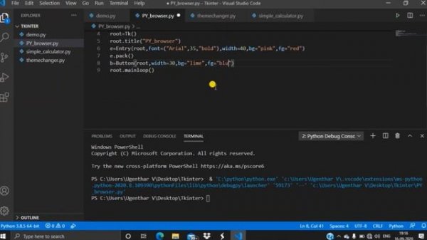 How to make web browser using python+tkinter ?| Python | Tkinter