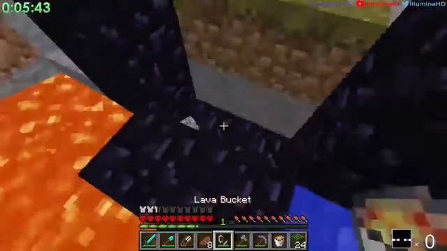 Minecraft collection 2. Portals in Nether 2. (Illumina master class) Быстро портал в Незер смотреть онлайн