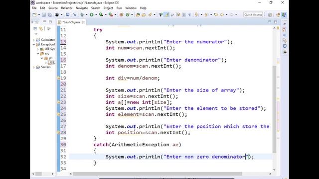 02 Exception Handling in Java | Multiple catch in Exception Handling | Java tutorial for beginners смотреть онлайн
