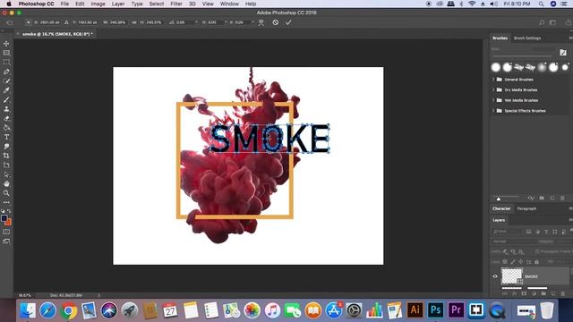 How to create smoke liquid Ink text effect in adobe photoshop смотреть онлайн