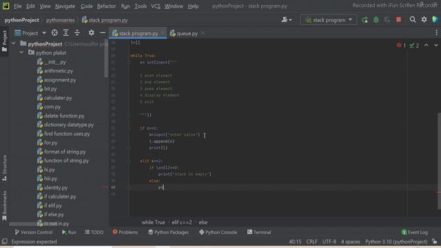 #49 How to Write a Program for Stack in Python | Push(), Pop(), Peek() and Display() in Stack смотреть онлайн