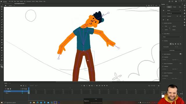 Character Rigging in Adobe Animate (OLD - New Video in Desc) смотреть онлайн