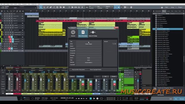 PreSonus Studio One 3. Часть 14. Экспортирование готовой композиции смотреть онлайн
