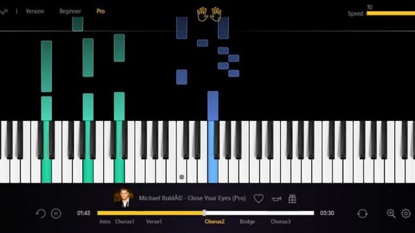 CLOSE YOUR EYES - MICHAEL BUBLE || PIANO COVER SONG TUTORIAL EASY