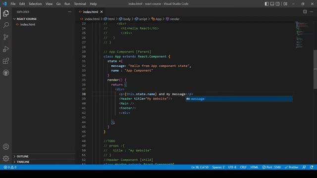 08- شرح react component state смотреть онлайн