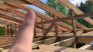 Нагружаем самодельную деревянную балку 8,5 метров