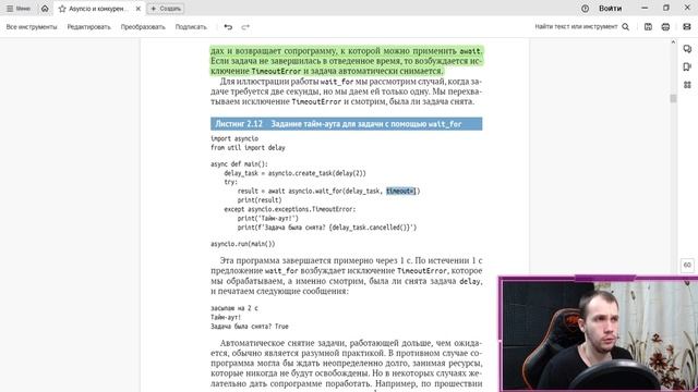 Читаю КНИГУ "Asyncio и конкурентное программирование на Python" Мэтью Фаулер / Глава 2 смотреть онлайн