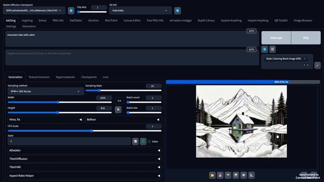 Creating Mesmerizing Coloring Book Pages with Stable Diffusion & Automatic 1111 ?️ смотреть онлайн