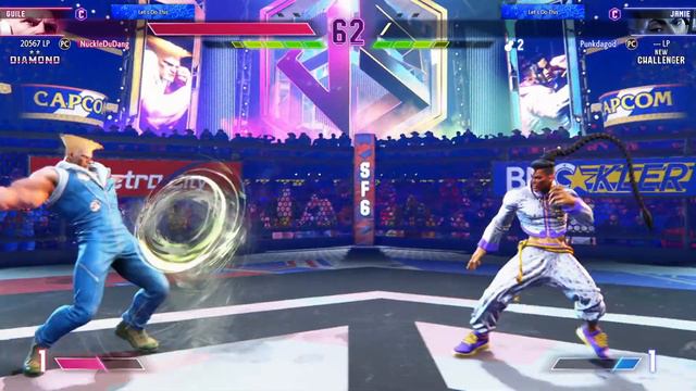 Street Fighter 6 High Level NuckleDu (Guile) VS Punk (Jamie) смотреть онлайн
