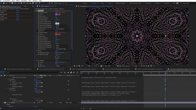 Procedural Audio kaleidoscope visualizer in After Effects | Tutorial No Plugins Required смотреть онлайн
