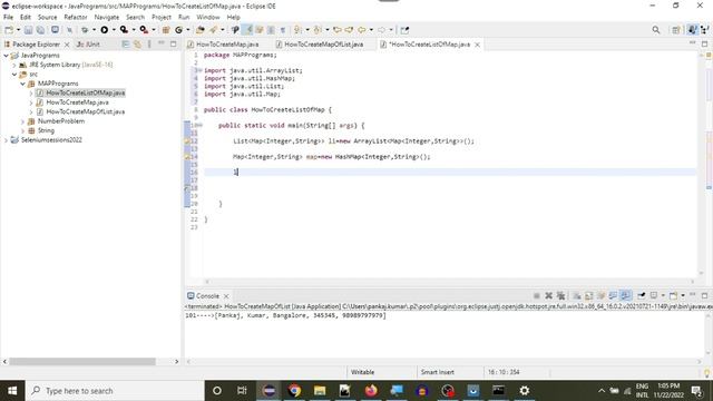 Java Programs:3.How to create List of Map смотреть онлайн