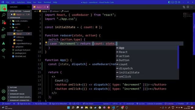 useReducer hook complete explanation | React official docs full walkthrough guide смотреть онлайн