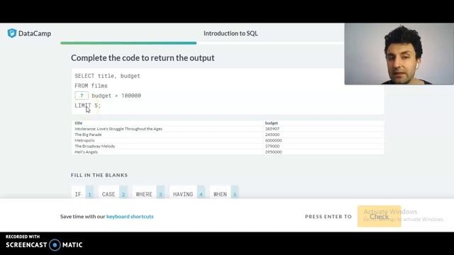 SQL практика online. Основы и интуиция) смотреть онлайн