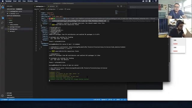 Backend and database setup - NodeJS/Express/MongoDB смотреть онлайн