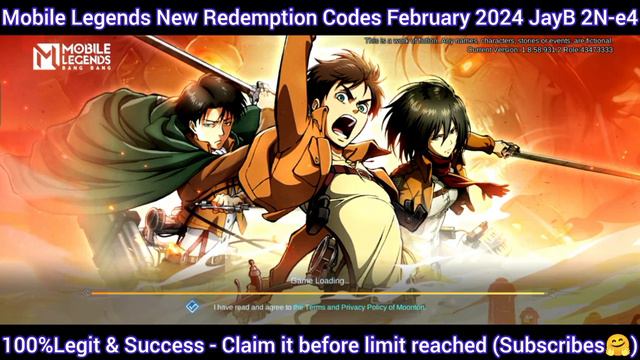 Mobile Legends diamond redeem codes February 26, 2024 - Get this amazing ML Reward gift Code 💎💎💎 смотреть онлайн
