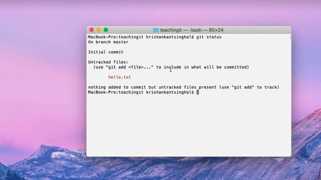Creating First Git Repository смотреть онлайн