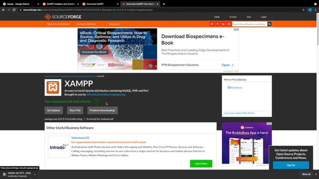 PHP tutorial 1 - Installing XAMPP on MAC OS X for PHP смотреть онлайн