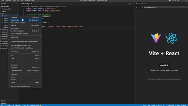 How to use global SASS/SCSS variables in React JS - React JS Tutorials смотреть онлайн
