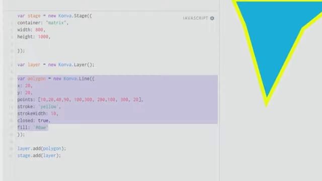 KonvaJS Lesson 16: Line Polygon & Spline смотреть онлайн