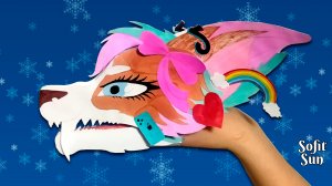 Как сделать дракона Инид Синклер из бумаги на руку. DIY Sofit Sun