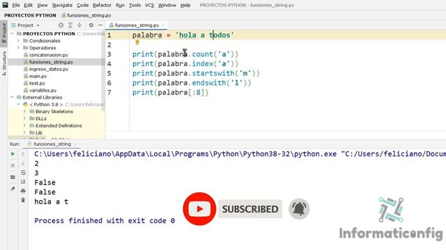 Curso de Python desde cero para principiantes | FUNCIONES STRING (video 10) смотреть онлайн