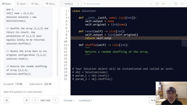 384. Shuffle an Array | English | Medium смотреть онлайн