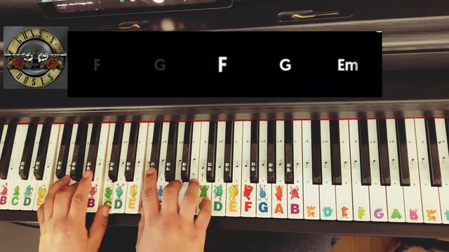 Guns N Roses - November Rain (Piano + Chords) #gunsnroses #novemberrain #piano