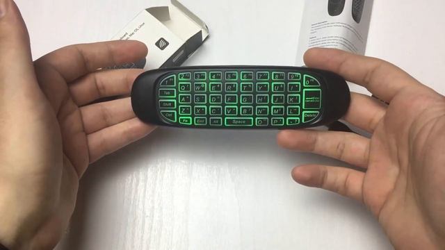 Пульт Air Mouse с мини клавиатурой и RGB подсветкой G64 обзор. смотреть онлайн