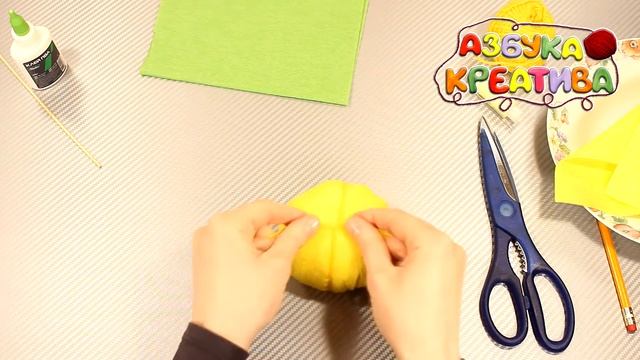 Как сделать тыкву из ткани Осенняя поделка DIY Azbuka Creativa смотреть онлайн