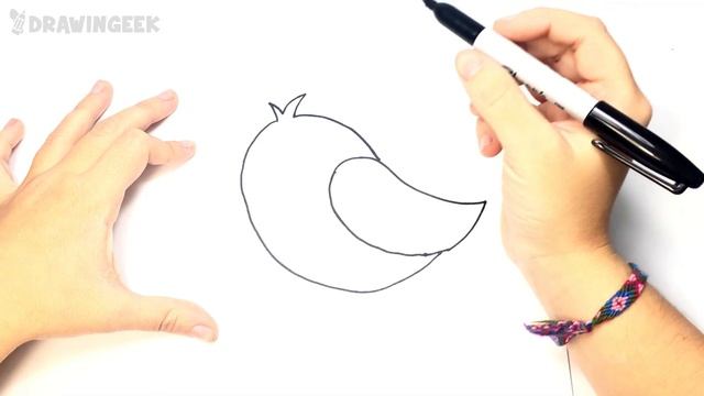 How to draw a Bird Very Easy Step by Step смотреть онлайн