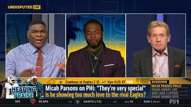 UNDISPUTED | Skip Bayless reacts Micah Parsons says Eagles are No 1 team in NFL смотреть онлайн