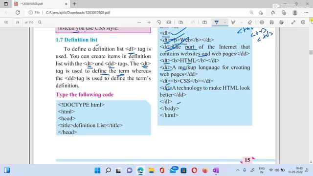 part 3 Chapter 1 Advanced Web Designing |Nested lists html | HSC IT Class 12 2023 #hsc2022 #class12 смотреть онлайн