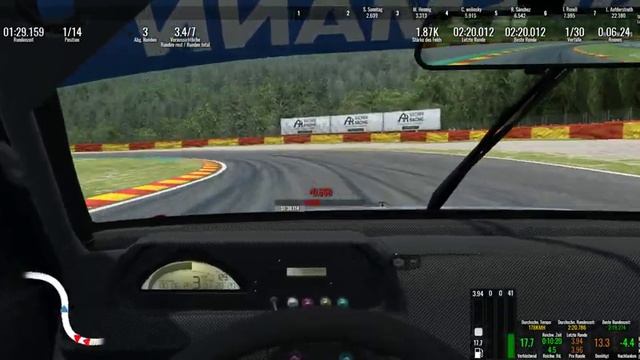 Raceroom ranked Spa, Mercedes DTM 1995 C Class with Sigi. смотреть онлайн