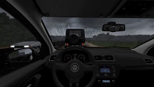 Volkswagen Polo 2010 1.6 - City Car Driving - Rain Drive | Logitech G29 Steering Wheel Gameplay смотреть онлайн