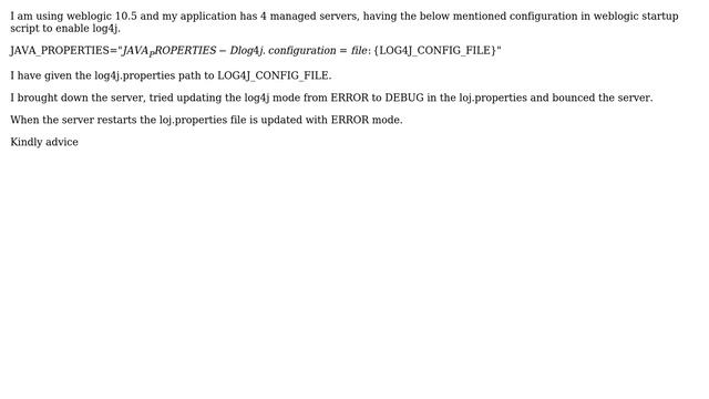 DevOps & SysAdmins: Switching Log4j mode to DEBUG in Weblogic Server смотреть онлайн