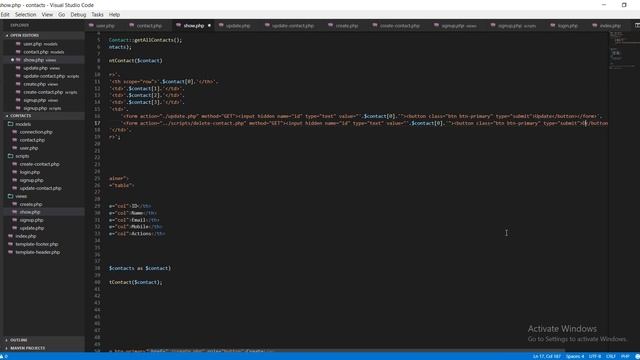 Simple PHP & MySQL CRUD App (Arabic): 11 - Contacts Deletion смотреть онлайн