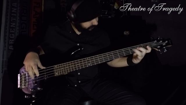 THEATRE OF TRAGEDY - A HAMLET FOR A SLOTHFUL VASSAL (BASS Cover + Subtitled Lyrics + Tradução)