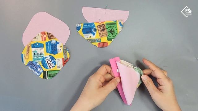 DIY Cute coin pouch made in a simple way / free pattern / easy sewing [Tendersmile Handmade] смотреть онлайн